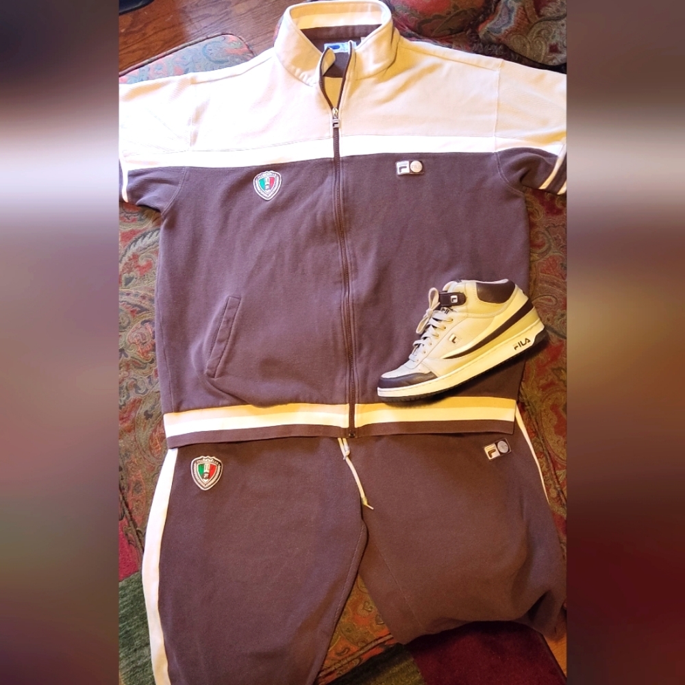 Chocolate Fila Tracksuit